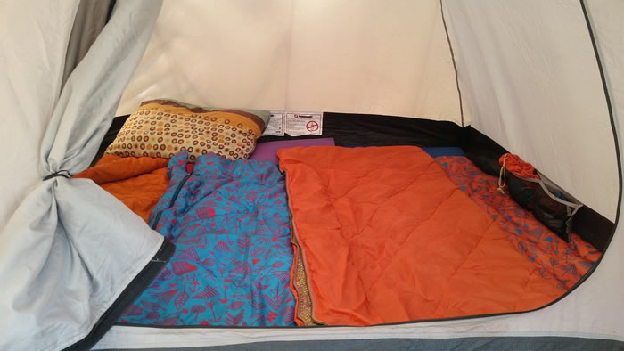 Sac de couchage tente camping
